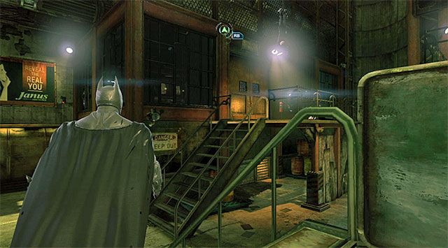 Wejście do biura Czarnej Maski - Zbadaj hutę - laboratorium farmaceutyczne - Batman: Arkham Origins - poradnik do gry
