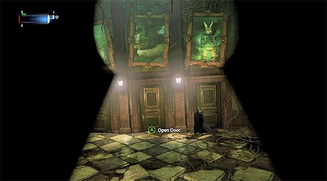 Wybieraj zawsze te drzwi, nad którymi widoczna jest postać - Szalony Kapelusznik (The Mad Hatter) - Batman: Arkham Origins - poradnik do gry