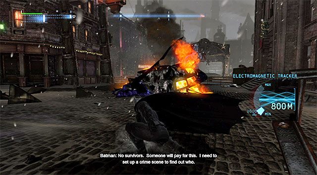 Miejsce katastrofy - Sprawa 1224-4 - Wypadek helikoptera - Batman: Arkham Origins - poradnik do gry