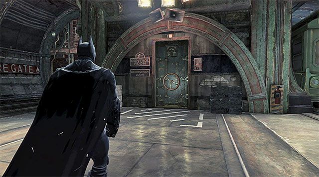 Wejście do pomieszczenia kontrolnego - Rozbrój bombę na stacji kolejowej - Batman: Arkham Origins - poradnik do gry