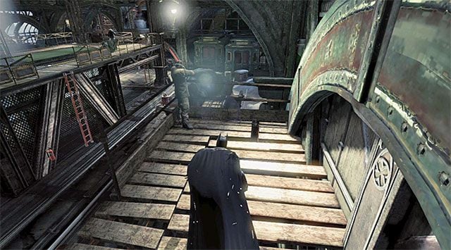 Balkonik okupowany przez snajpera - Rozbrój bombę przy północnym filarze - Batman: Arkham Origins - poradnik do gry