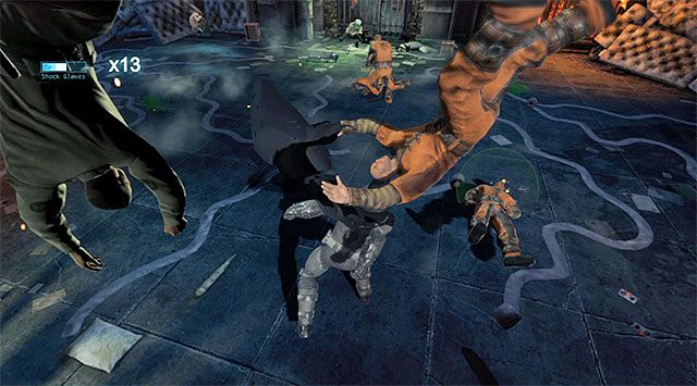 Pierwsza bitwa do stoczenia w bloku więziennym jest bardzo łatwa - Powstrzymaj Jokera #2 - blok więzienny B - Batman: Arkham Origins - poradnik do gry