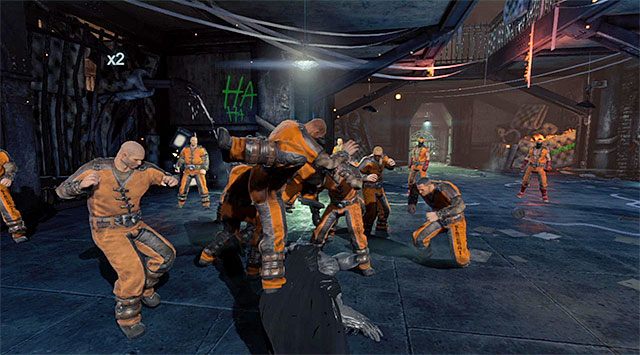 Nową bitwę możesz rozpocząć m.in. od wykonania wślizgu - Powstrzymaj Jokera #2 - blok więzienny B - Batman: Arkham Origins - poradnik do gry