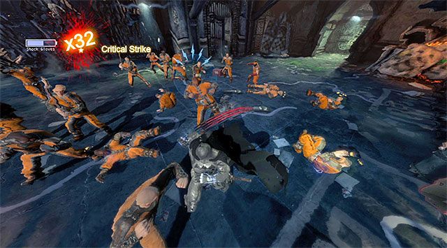 Używaj rękawic elektrycznych do szybkiego eliminowania kolejnych skazańców - Powstrzymaj Jokera #2 - blok więzienny B - Batman: Arkham Origins - poradnik do gry
