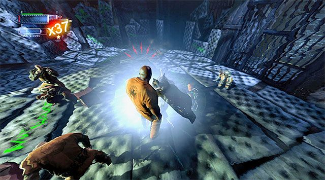 Skorzystaj ponownie z rękawic, pozbywając się dzięki nim więźniów stanowiących duże zagrożenie - Powstrzymaj Jokera #2 - blok więzienny B - Batman: Arkham Origins - poradnik do gry