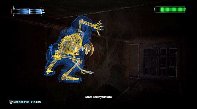 Pamiętaj o tym, że Bane potrafi sprawdzać szyby w poszukiwaniu Batmana - Pokonaj Banea #2 - Batman: Arkham Origins - poradnik do gry