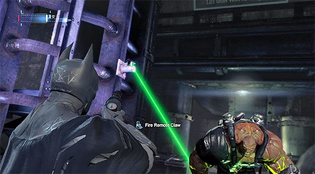 Wyceluj w dwa interaktywne punkty - Pokonaj Banea #2 - Batman: Arkham Origins - poradnik do gry