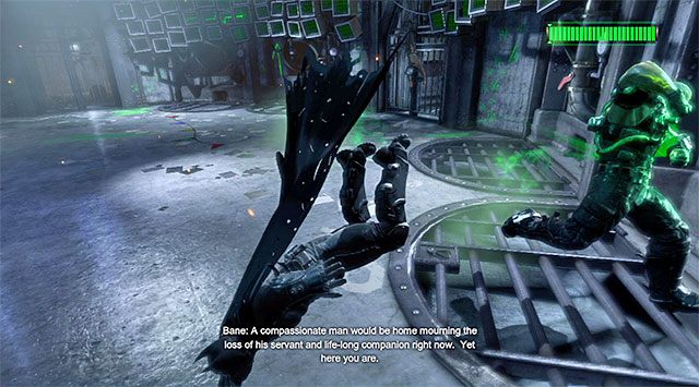 Wykonuj bezbłędne uniki, nie pozwalając na to żeby Batman zderzał się z Baneem - Bane #2 - Batman: Arkham Origins - poradnik do gry