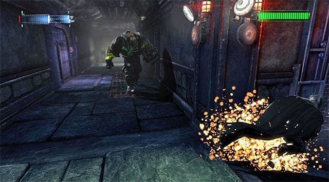W uniknięciu złapania przez Banea mogą ci pomagać m.in. kulki dymne - Bane #2 - Batman: Arkham Origins - poradnik do gry