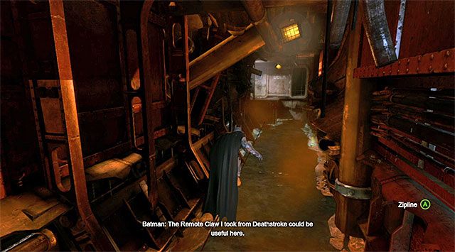 Przejdź po linie, unikając dzięki temu wpadnięcia do wody - Rozwiąż sprawę w Lacey Towers - Batman: Arkham Origins - poradnik do gry