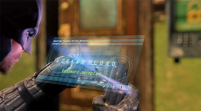 Po wyjściu zza zasłony skup się oczywiście na atakowaniu tych wrogów, którzy dysponują broniami z możliwością prowadzenia ostrzału - Ucieknij z komisariatu policji - Batman: Arkham Origins - poradnik do gry