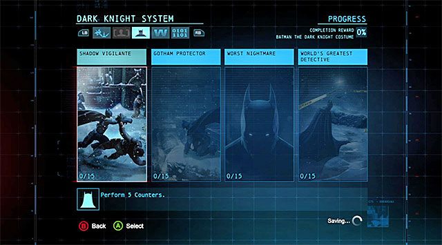 Warto regularnie sprawdzać swoje postępy - Wprowadzenie Wyzwania (Challenges) - Batman: Arkham Origins - poradnik do gry