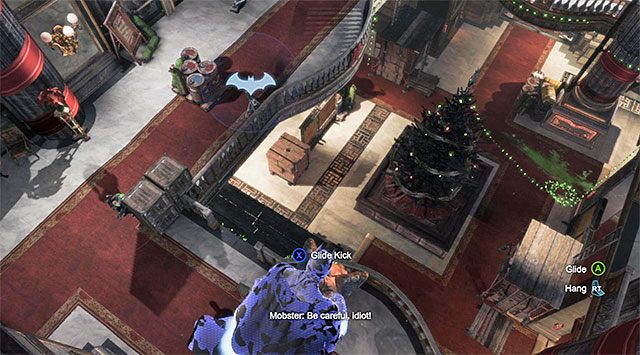 Po zakupieniu ulepszenia pancerza nie musisz obawiać się skanowań wykonywanych na posągach - Przedostań się do pomieszczenia ochrony - Batman: Arkham Origins - poradnik do gry