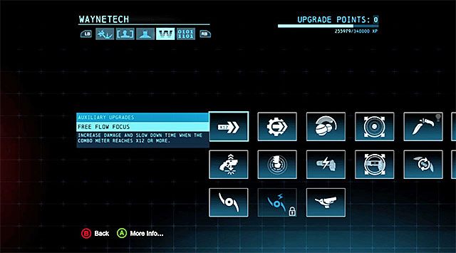 Okno modyfikacji pomocniczych - Modyfikacje pomocnicze - Batman: Arkham Origins - poradnik do gry