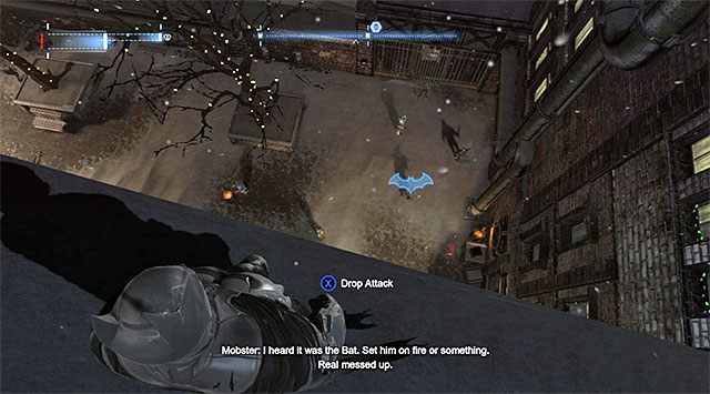 Okolice miejsca zniszczenia pierwszego zbiornika - Czarna Maska (Black Mask) - Batman: Arkham Origins - poradnik do gry