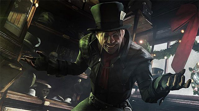 Mad Hatter - Niezrównoważony psychnicznie przestępca, którego wyróżnia obsesja na punkcie Alicji z Krainy Czarów - Bohaterowie - Batman: Arkham Origins - poradnik do gry
