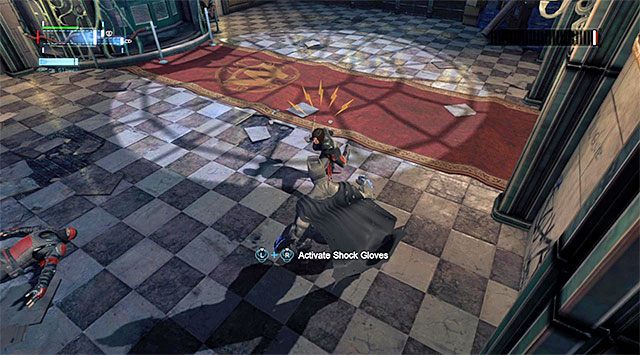 Przytrzymuj klawisz kontry żeby unikać ataków kataną - Shiva - Batman: Arkham Origins - poradnik do gry