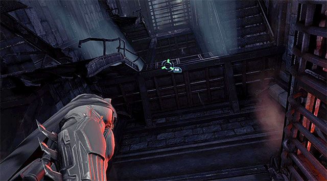 Używaj haka na kolejnych interaktywnych krawędziach - Doścignij Czarną Maskę - Batman: Arkham Origins - poradnik do gry