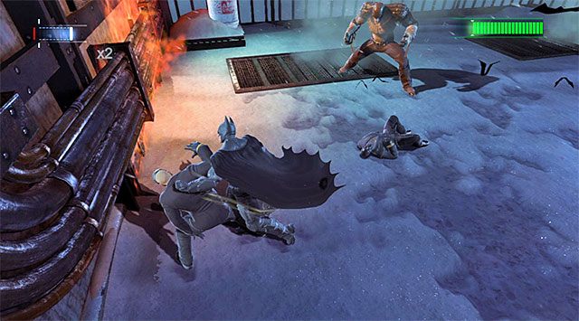 Nie zapominaj o Killer Crocu podczas atakowania jego pomocników - Pokonaj Killer Croca - Batman: Arkham Origins - poradnik do gry