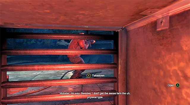 Zaczekaj aż gangster odwróci się i zaatakuj go z zaskoczenia - Wyłącz sygnał zakłócający - Batman: Arkham Origins - poradnik do gry