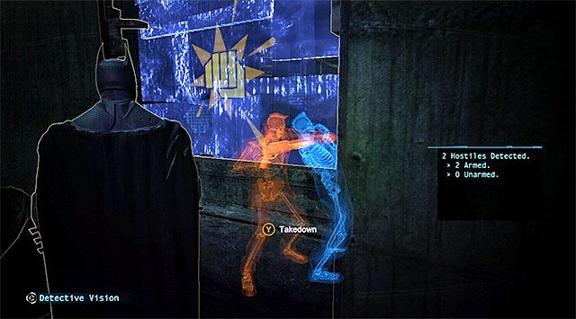Podejdź do ściany i doskocz do drugiego szybu wentylacyjnego - Wyłącz sygnał zakłócający - Batman: Arkham Origins - poradnik do gry