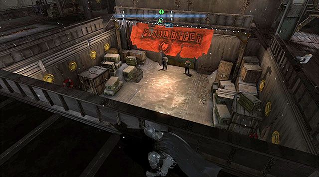 Wrogowie pilnujący dolnych drzwi - Przedostań się na pokład okrętu Pingwina - Batman: Arkham Origins - poradnik do gry