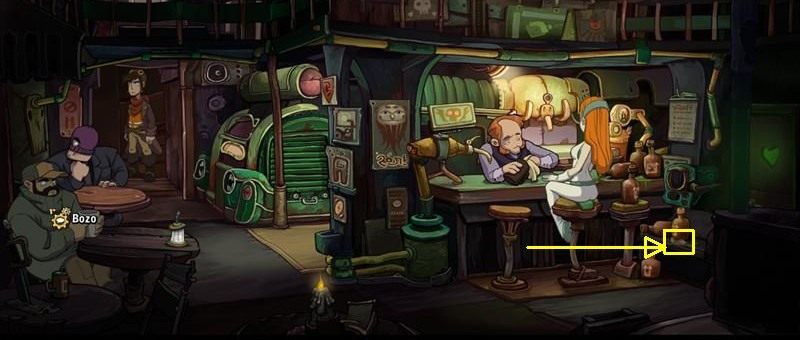 Wyczerp wszystkie opcje dialogowe podczas rozmów z każdą z trzech osobowości Goal - Dogadaj się z Wielmożną Goal | Chaos on Deponia - Chaos on Deponia - poradnik do gry