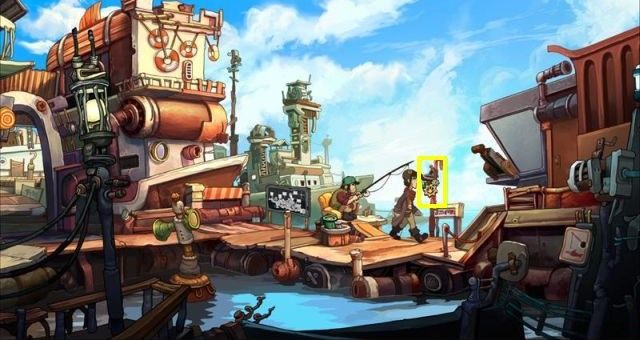 Zgodnie z przewodnikiem potrzebujesz zamarzniętej ziemi - Dziobak ziemi | Dogadaj się z Wielmożną Goal | Chaos on Deponia - Chaos on Deponia - poradnik do gry