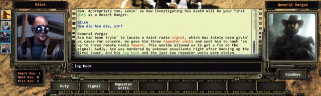 Ekran dialogów. - Dialogi w Wasteland 2 | Podstawy rozgrywki - Wasteland 2 - poradnik do gry