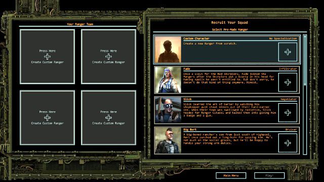 Oddział może liczyć do czterech osób. - Tworzenie oddziału w Wasteland 2 | Rozwój postaci - Wasteland 2 - poradnik do gry