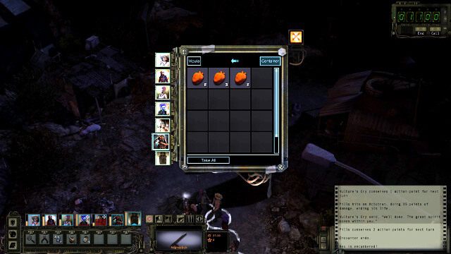 Przeszukiwanie schowka. - Ekran postaci i ekwipunek w Wasteland 2 | Podstawy rozgrywki - Wasteland 2 - poradnik do gry