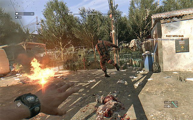 Zabij zbója lub odciągnij go od budynku z przełącznikiem - 4 - Układ z Raisem (Pact with Rais) | Główne zadania - Slumsy | Dying Light - Dying Light - poradnik do gry