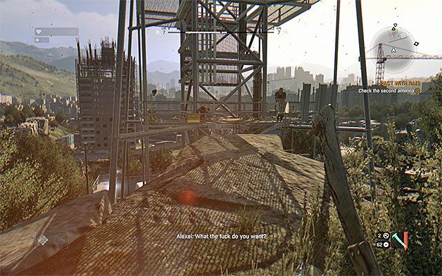 Druga antena telekomunikacyjna zlokalizowana jest na wschód stąd (punkt 4c na mapie) - 4 - Układ z Raisem (Pact with Rais) | Główne zadania - Slumsy | Dying Light - Dying Light - poradnik do gry