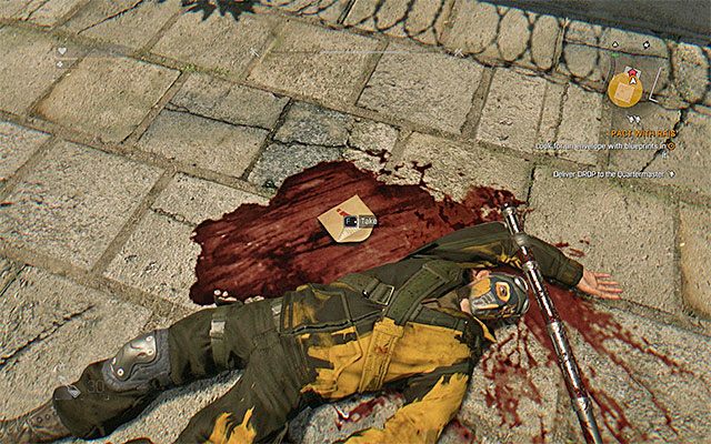 Znajdź list po obróceniu jednego z martwych żołnierzy - 4 - Układ z Raisem (Pact with Rais) | Główne zadania - Slumsy | Dying Light - Dying Light - poradnik do gry