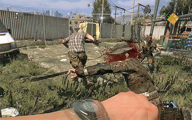 Pokonaj bandytów np. z wykorzystaniem broni białej, palnej lub miotanej - 6 - Syn marnotrawny (Prodigal Son) | Poboczne zadania - Slumsy | Dying Light - Dying Light - poradnik do gry