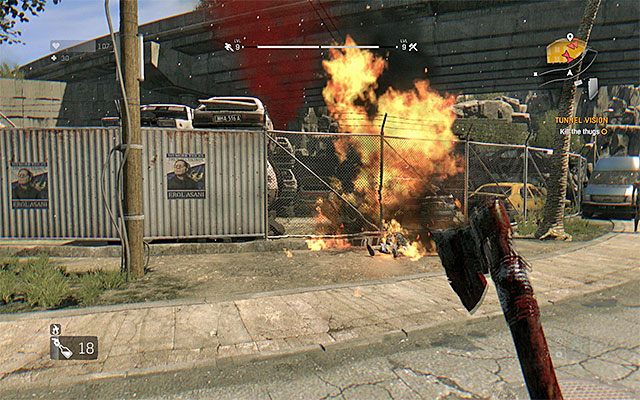 Zabij wszystkich bandytów przebywających na złomowisku - 12 - Widzenie tunelowe (Tunnel Vision) | Poboczne zadania - Slumsy | Dying Light - Dying Light - poradnik do gry