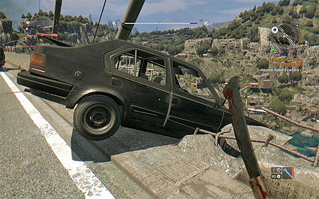 Wyrusz teraz w stronę uszkdzonego mostu zlokalizowanego we wschodniej części mapy - 18 - Jak przeżyć w krainie zombie (A Survivors Guide to Zombieland) | Poboczne zadania - Slumsy - Dying Light - poradnik do gry