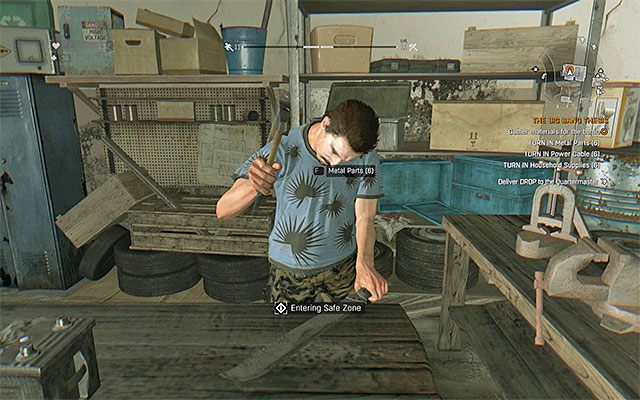 Składniki bomby możesz stopniowo dostarczać lub od razu przekazać je wszystkie Kurtowi - 22 - Teoria wielkiego wybuchu (The Big Bang Thesis) | Poboczne zadania - Slumsy - Dying Light - poradnik do gry