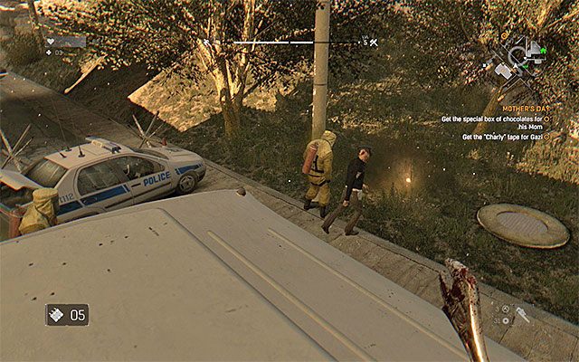 Petardy mogą odwracać uwagę zarażonych - Skradanie się i unikanie walk w Dying Light | Walka - Dying Light - poradnik do gry