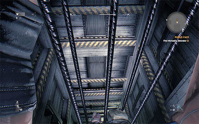 Musisz chwycić się lin w szybie windy - 10 - Malowanie ogniem (Public Face) | Główne zadania - Stare Miasto - Dying Light - poradnik do gry