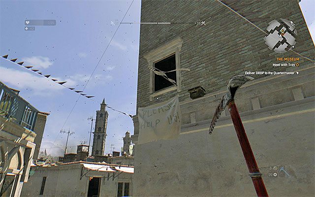 Wyrusz w stronę wskazanego przez grę wyjścia z muzeum, które znajduje się w jednym z poprzednio badanych obszarów - 12 - Muzeum (The Museum) | Główne zadania - Stare Miasto | Solucja Dying Light - Dying Light - poradnik do gry