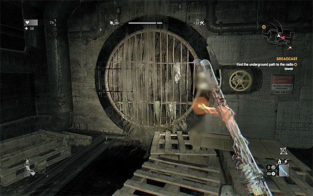 Jedno z dwóch możliwych przejść do kolejnej części kanałów - 13 - Tu Radio Harran (Broadcast) - część 2 | Główne zadania - Antena - Dying Light - poradnik do gry