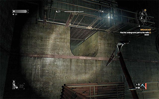 Półka, na którą musisz się wspiąć żeby rozpocząć wspinaczkę - 13 - Tu Radio Harran (Broadcast) - część 2 | Główne zadania - Antena - Dying Light - poradnik do gry