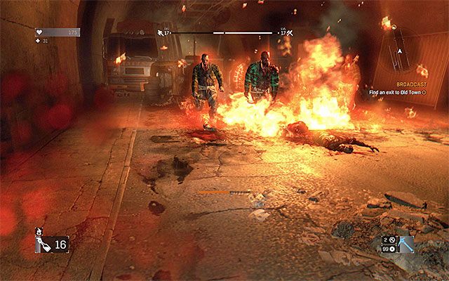 Możesz atakować zwykłych zarażonych z tunelu lub ich omijać - 13 - Tu Radio Harran (Broadcast) - część 2 | Główne zadania - Antena - Dying Light - poradnik do gry