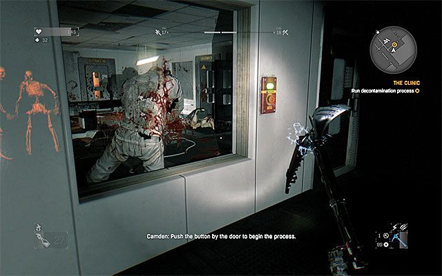 Wciśnij przycisk i zaczekaj na zakończenie procedury odkażania - 14 - Przychodnia (The Clinic) | Główne zadania - Stare Miasto #2 | Dying Light - Dying Light - poradnik do gry