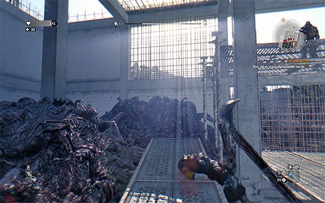 Doskocz do rusztowania żeby uciec z obszaru z zombiakami - 15 - Ewakuacja (Extraction) - część 2 | Główne zadania - Slumsy #2 | Dying Light - Dying Light - poradnik do gry