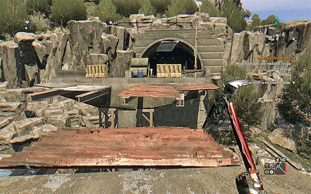 Dotrzyj do wejścia do tunelu w bezpiecznej strefie - 1 - Wodowanie (The Launch) | Poboczne zadania - Antena | Solucja Dying Light - Dying Light - poradnik do gry