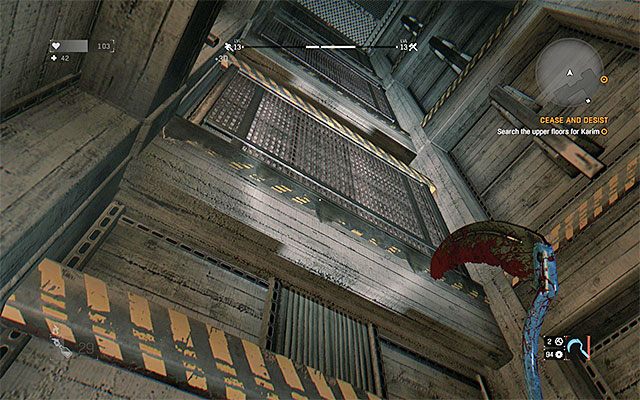W szybie windy do zaliczenia jest krótka wspinaczka - 32 - Święty spokój (Cease and Desist) | Poboczne zadania - Slumsy | Dying Light - Dying Light - poradnik do gry