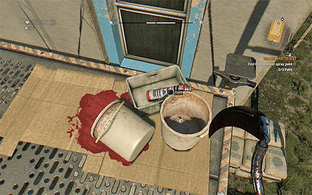 Przykładowa puszka odnaleziona na rusztowaniu - 32 - Święty spokój (Cease and Desist) | Poboczne zadania - Slumsy | Dying Light - Dying Light - poradnik do gry