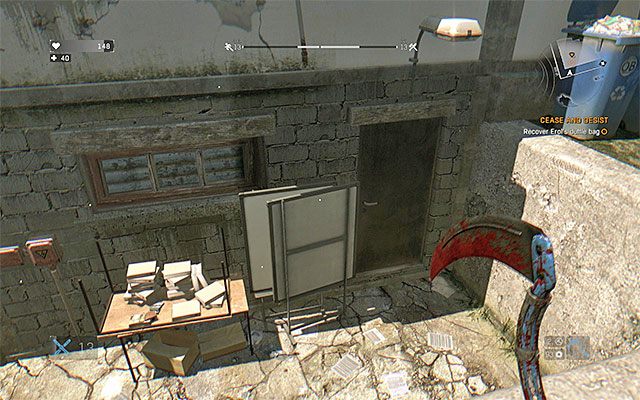 Boczne wejście do budynku szkoły - 32 - Święty spokój (Cease and Desist) | Poboczne zadania - Slumsy | Dying Light - Dying Light - poradnik do gry